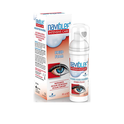 Novax Pharma Naviblef Intensive Care Αφρός Καθαρισμού Ματιών 50ml