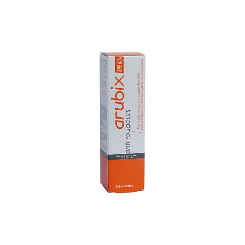 Arubix Sun Cream Teintee Αντηλιακή Κρέμα Προσώπου SPF50 με Χρώμα 40ml