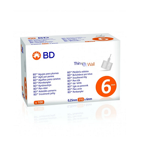 BD MEDICAL Βελόνες για Πένα Ινσουλίνης 31GX 6mm - 100 τεμ