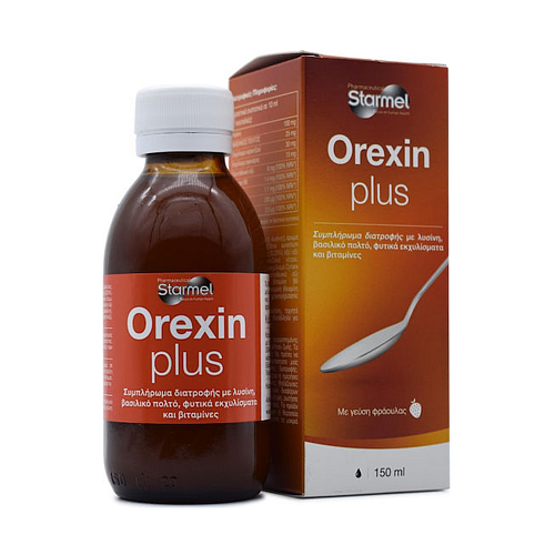 Starmel Orexin Plus Συμπλήρωμα για Αδυνάτισμα 150ml Φράουλα