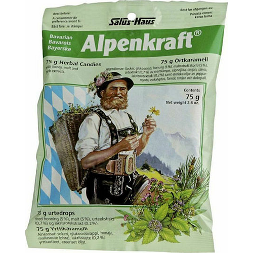 Power Health Salus Alpenkraft Καραμέλες χωρίς Γλουτένη 75gr