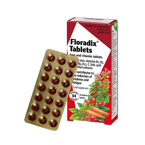 Power Health Floradix Τονωτικό Συμπλήρωμα Διατροφής, 84 Ταμπλέτες