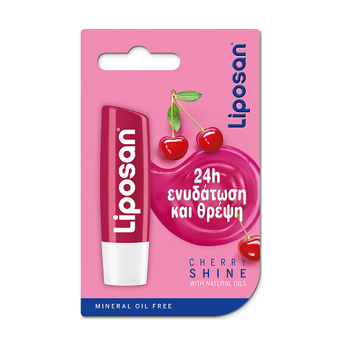 Liposan Color Blister Lip Balm SPF10 για Σκασμένα Χείλη Cherry Shine 4.8gr