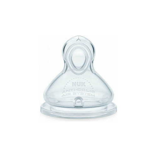 Nuk First Choice+ Θηλή από Σιλικόνη Μεσαίας Ροής για 0+ μηνών
