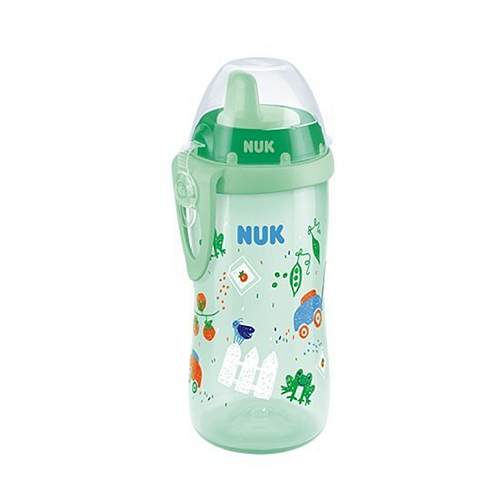 Nuk Kiddy Cup Εκπαιδευτικό Μπιμπερό Πλαστικό Πράσινο για 12m+ 300ml