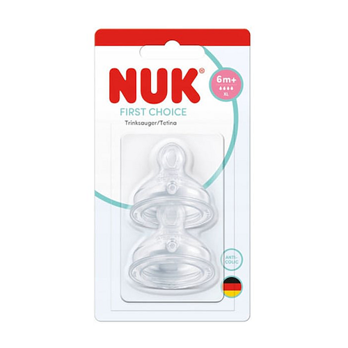 Nuk First Choice Plus Θηλές από Σιλικόνη 2τμχ