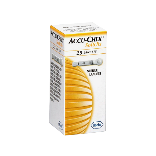 Roche Accu-Chek Softclix Lancets Σκαρφιστήρες 25τμχ