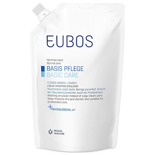 Eubos Normal Skin Basic Care Liquid Washing Emulsion Refill Υγρό Καθαρισμού για το Σώμα 400ml