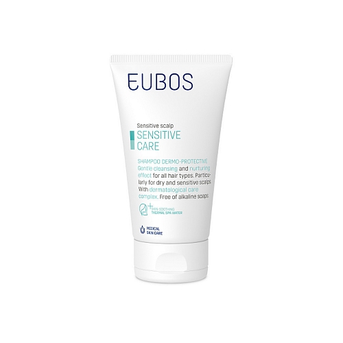 Eubos Dermo-Protective Sensitive Σαμπουάν Κατά της Ξηροδερμίας για Ευαίσθητο Τριχωτό για Εύθραυστα Μαλλιά 150ml