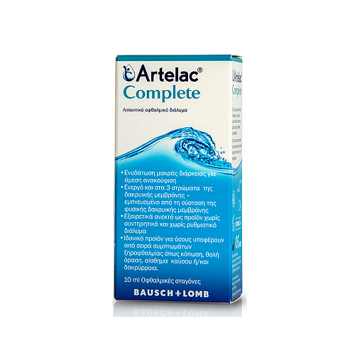 Bausch & Lomb Artelac Complete Οφθαλμικές Σταγόνες 10ml