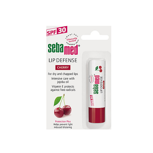 Sebamed Defense SPF30 Cherry Lip Balm SPF30 για Σκασμένα Χείλη 4.8gr