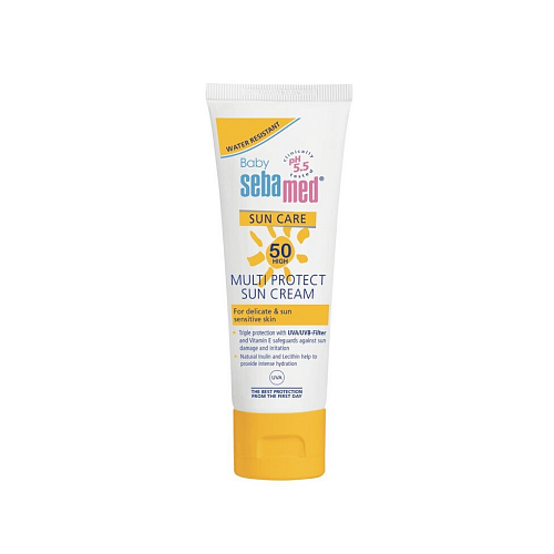Sebamed Baby Sun Cream SPF50 Αδιάβροχο Βρεφικό Αντηλιακό Γαλάκτωμα για Πρόσωπο & Σώμα 75ml