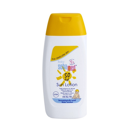 Sebamed Baby Sun Lotion SPF50 Αδιάβροχο Βρεφικό Αντηλιακό Γαλάκτωμα για Πρόσωπο & Σώμα 200ml