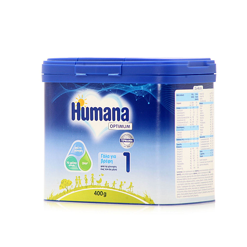 Humana Γάλα σε Σκόνη Optimum 1 για 0+ Μηνών 400gr