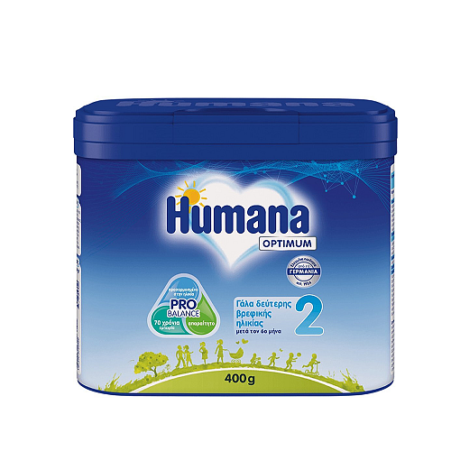 Humana Γάλα σε Σκόνη Optimum 2 για 6+ Μηνών 400gr