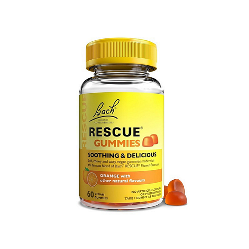 Bach Rescue Night Συμπλήρωμα για τον Ύπνο 60 ζελεδάκια Πορτοκάλι
