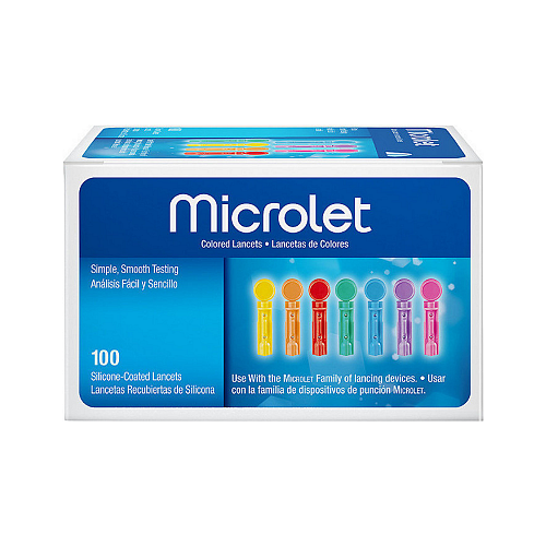 Bayer Microlet Colored Σκαρφιστήρες 100τμχ