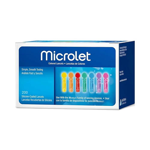 Bayer Microlet Colored Σκαρφιστήρες 200τμχ
