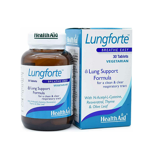 Health Aid Lungforte Breathe Easy Ειδικό Συμπλήρωμα Διατροφής 30 ταμπλέτες