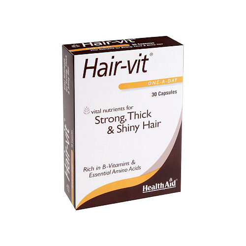 Health Aid Hair-Vit Ειδικό Συμπλήρωμα Διατροφής 30 κάψουλες