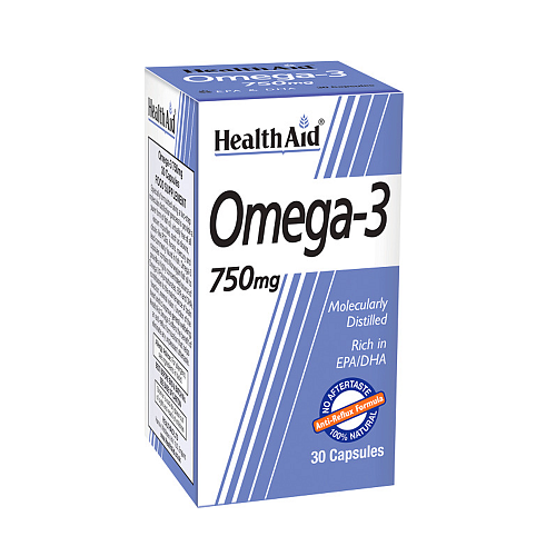 Health Aid Omega 3 Ιχθυέλαιο 750mg 60 κάψουλες