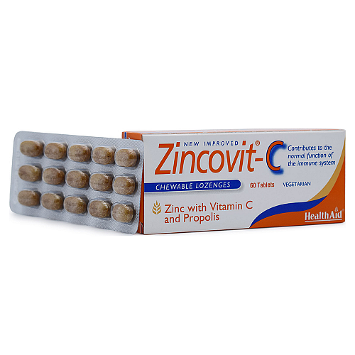 Health Aid Zincovit-C Συμπλήρωμα για την Ενίσχυση του Ανοσοποιητικού 60 ταμπλέτες