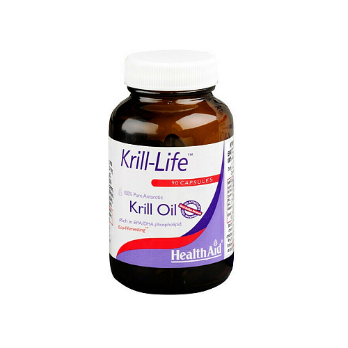 Health Aid Krill Life Two A Day Krill Oil Κατάλληλο για Παιδιά 90 κάψουλες