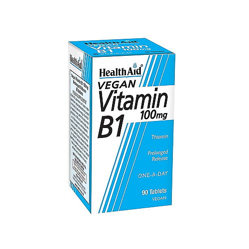 Health Aid Vitamin B1 Βιταμίνη για την Υγεία του Νευρικού Συστήματος 100mg 90 ταμπλέτες