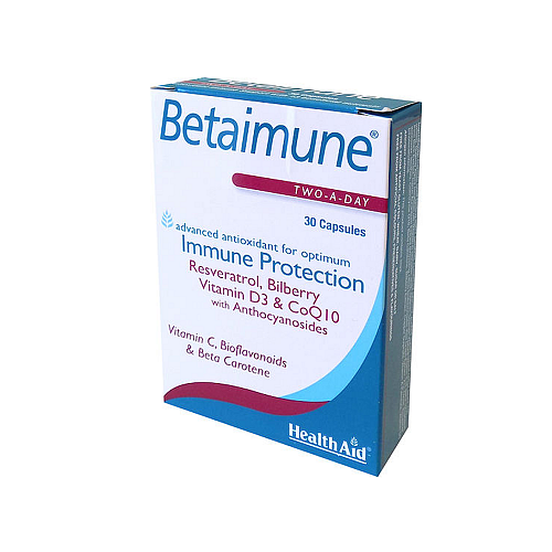 Health Aid Betaimune Συμπλήρωμα για την Ενίσχυση του Ανοσοποιητικού 30 κάψουλες
