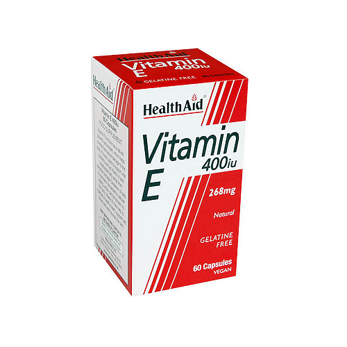 Health Aid Vitamin E Βιταμίνη για τo Δέρμα & Αντιοξειδωτική δράση 400iu 268mg 30 φυτικές κάψουλες