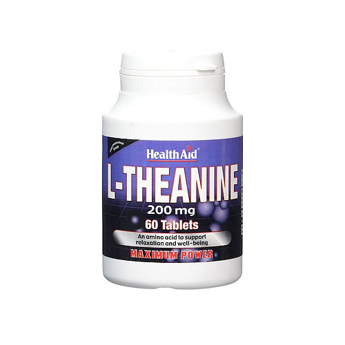 Health Aid L-Theanine 200mg 60 Ταμπλέτες Unflavoured