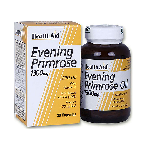 Health Aid Evening Primrose Oil 1300mg Συμπλήρωμα για την Εμμηνόπαυση 30 κάψουλες