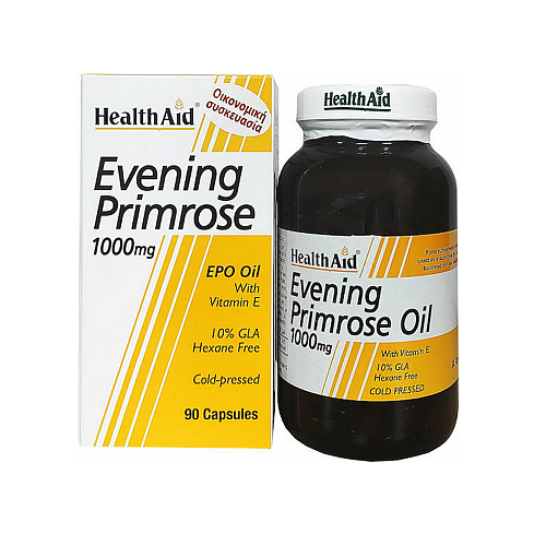 Health Aid Evening Primrose Oil 1000mg Συμπλήρωμα για την Εμμηνόπαυση 90 κάψουλες