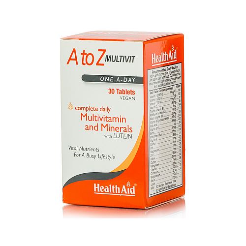Health Aid A To Z Multivit Πολυβιταμίνη για Ενέργεια 30 x 1 ταμπλέτες