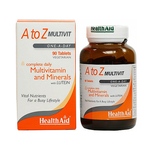 Health Aid A To Z Multivit Πολυβιταμίνη για Ενέργεια 90 ταμπλέτες
