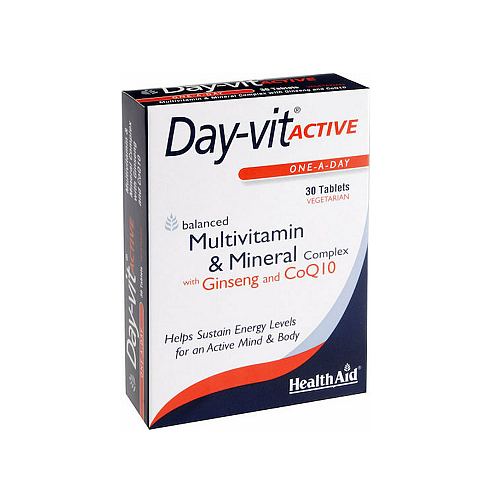 Health Aid Day-Vit Active Πολυβιταμίνη για Ενέργεια 30 x 1 ταμπλέτες