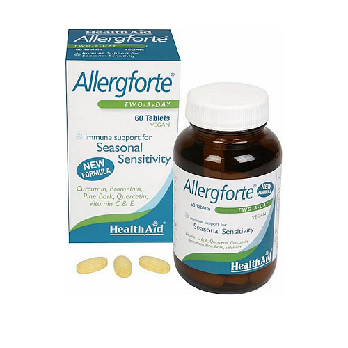 Health Aid Allergforte Two a Day Πολυβιταμίνη για Ενέργεια & Ενίσχυση του Ανοσοποιητικού 60 x 1 κάψουλες