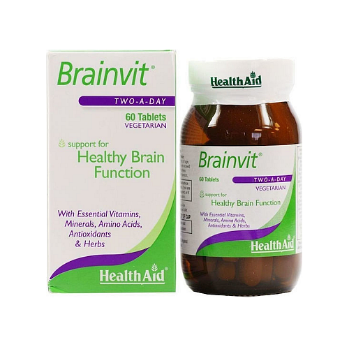 Health Aid Brainvit Συμπλήρωμα για την Μνήμη & τη Συγκέντρωση 60 ταμπλέτες