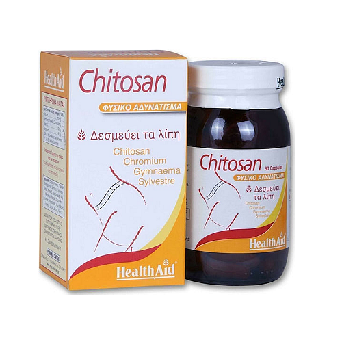 Health Aid Chitosan Συμπλήρωμα για Αδυνάτισμα 90 κάψουλες