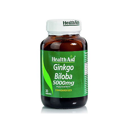 Health Aid Ginkgo Biloba 5000mg 30 κάψουλες