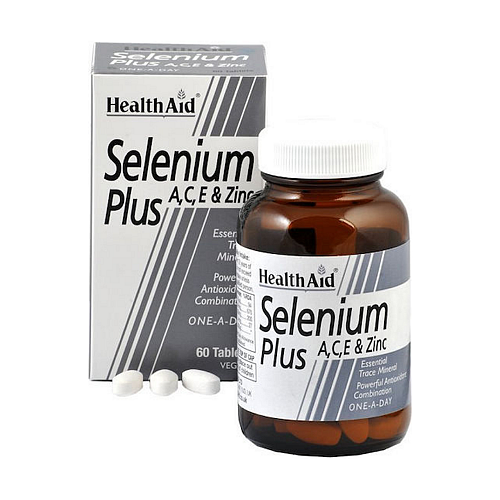 Health Aid Selenium Plus με Βιταμίνη C 60 ταμπλέτες