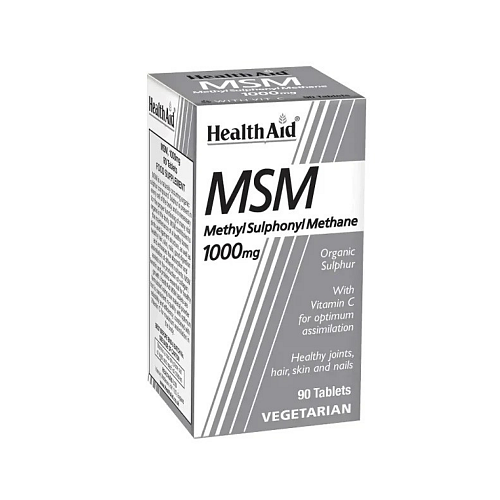 Health Aid MSM Συμπλήρωμα για την Υγεία Αρθρώσεων & Οστών 90 ταμπλέτες