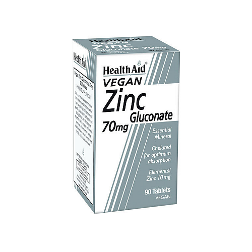 Health Aid Zinc Gluconate 70mg 90 ταμπλέτες
