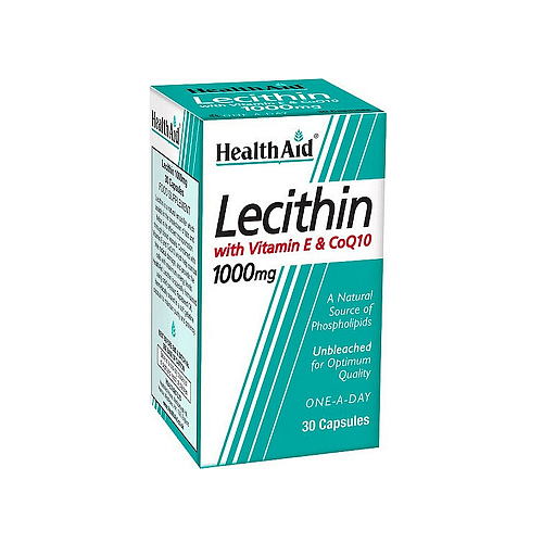 Health Aid Lecithin with Vitamin E & Q10 1000mg 30 κάψουλες