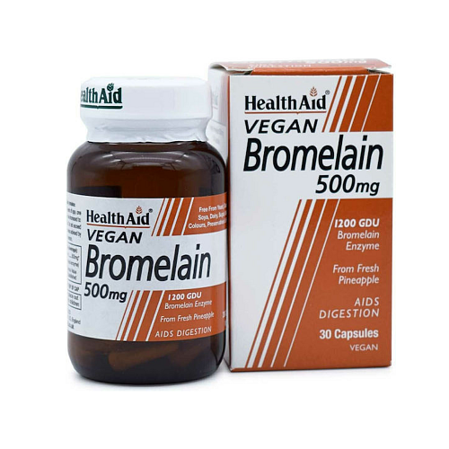 Health Aid Bromelain 500mg 30 φυτικές κάψουλες