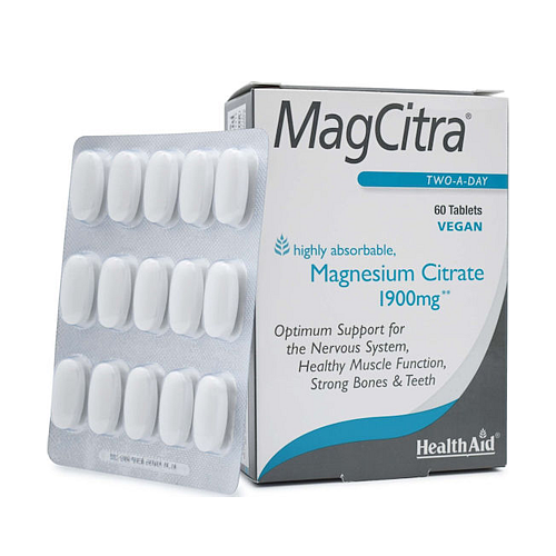 Health Aid MagCitra 1900mg 60 ταμπλέτες