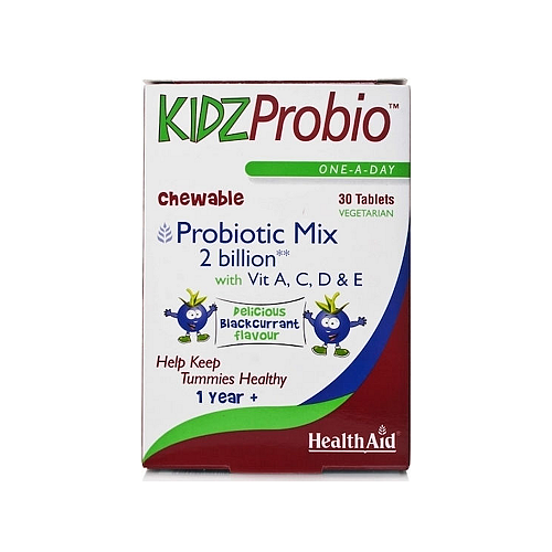 Health Aid KidzProbio Συμπλήρωμα με Προβιοτικά για Παιδιά 30 ταμπλέτες Blackcurrant
