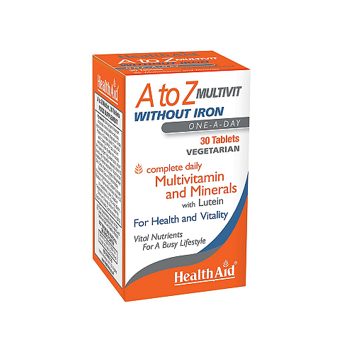 Health Aid A To Z Iodine & Iron Free Πολυβιταμίνη για Ενίσχυση του Ανοσοποιητικού 30 ταμπλέτες