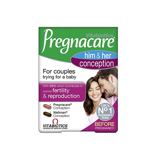 Vitabiotics Pregnacare Him & Her Conception 60 ταμπλέτες
