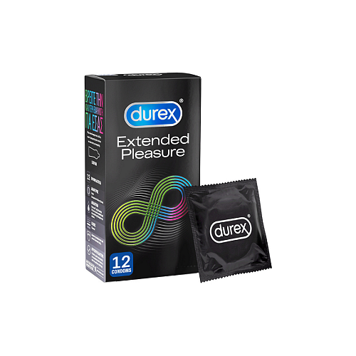 Durex Προφυλακτικά Extended Pleasure με Επιβραδυντικό 12τμχ